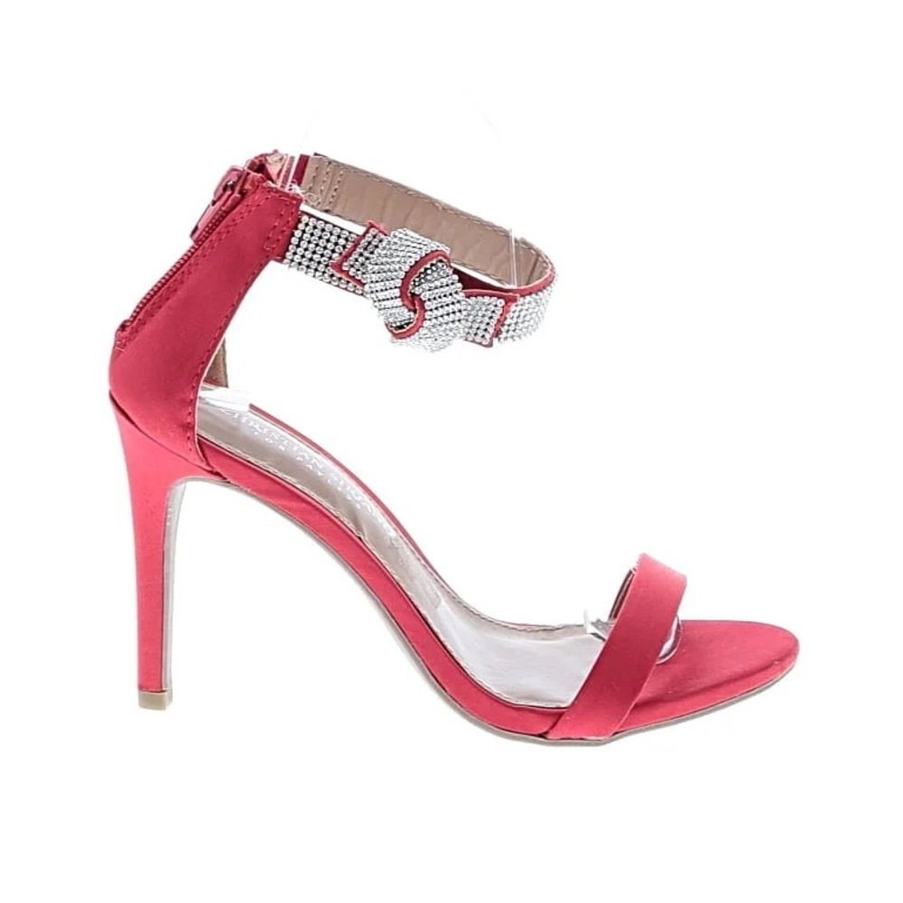 Elegant Red High Heel Sandals